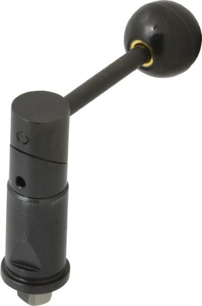 TE-CO - Tapered Cam Action Indexing Plunger - 0.7650" Body Diam, 1-1/8" Body Length, 3" Handle Length, 5/16" Plunger Projection - A1 Tooling