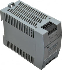 Sola/Hevi-Duty - 100 Watt, 1.30 Amp, 264 VAC, 375 VDC Input, 24 to 28 VDC Output, DIN Rail Power Supply - Screw Terminal Connection, 1 Output, 1.77 Inch Wide x 3.58 Inch Deep x 2.95 Inch High, Up to 83% Efficiency, 14 to 140°F, Green LED Display - A1 Tooling