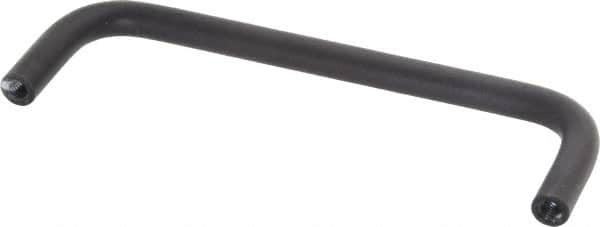 Electro Hardware - 10-32 Internal Thread, 5/16" Handle Diam, Black Anodized Aluminum Drawer Pull - 4-9/16" Center to Center - A1 Tooling