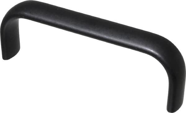 Electro Hardware - 4" Center to Center, Brush Black Anodized Aluminum Pull Handle - 1.5" High - A1 Tooling