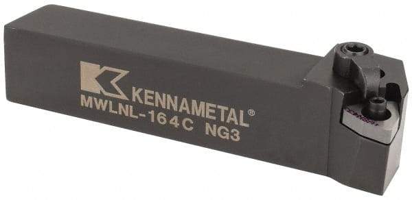 Kennametal - MWLN, Left Hand Cut, 5° Lead Angle, 1" Shank Height x 1" Shank Width, Negative Rake Indexable Turning Toolholder - 5" OAL, WN..43. Insert Compatibility, Series Kenloc - A1 Tooling