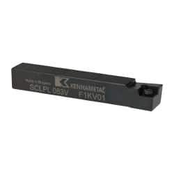 Kennametal - SCLP, Left Hand Cut, 5° Lead Angle, 1/2" Shank Height x 1/2" Shank Width, Positive Rake Indexable Turning Toolholder - 3-1/2" OAL, CP..32.5. Insert Compatibility, Series Screw-On - A1 Tooling