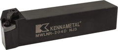 Kennametal - MWLN, Right Hand Cut, 5° Lead Angle, 1-1/4" Shank Height x 1-1/4" Shank Width, Negative Rake Indexable Turning Toolholder - 6" OAL, WN..43. Insert Compatibility, Series Kenloc - A1 Tooling