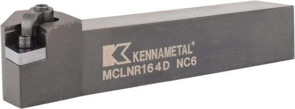 Kennametal - MCLN, Right Hand Cut, 5° Lead Angle, 1" Shank Height x 1" Shank Width, Negative Rake Indexable Turning Toolholder - 6" OAL, CN..43. Insert Compatibility, Series Kenloc - A1 Tooling