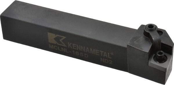 Kennametal - MCLN, Left Hand Cut, 5° Lead Angle, 1" Shank Height x 1" Shank Width, Negative Rake Indexable Turning Toolholder - 6" OAL, CN..54. Insert Compatibility, Series Kenloc - A1 Tooling