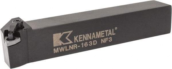 Kennametal - MWLN, Right Hand Cut, 5° Lead Angle, 1" Shank Height x 1" Shank Width, Negative Rake Indexable Turning Toolholder - 6" OAL, WN..33. Insert Compatibility, Series Kenloc - A1 Tooling