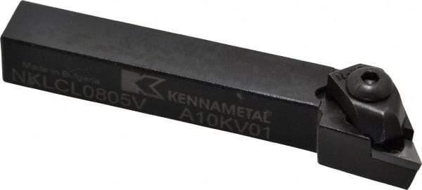 Kennametal - NP.., -5° Lead Angle NKLC External Left Hand Indexable Profiling Toolholder - 12.7mm Shank Height x 12.7mm Shank Width, 88.9mm Long, Steel - A1 Tooling