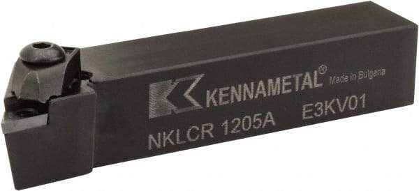 Kennametal - NP.., -5° Lead Angle NKLC External Right Hand Indexable Profiling Toolholder - 19.05mm Shank Height x 19.05mm Shank Width, 4" Long, Steel - A1 Tooling