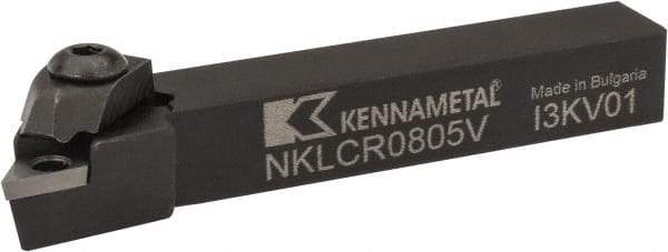 Kennametal - NP.., -5° Lead Angle NKLC External Right Hand Indexable Profiling Toolholder - 12.7mm Shank Height x 12.7mm Shank Width, 88.9mm Long, Steel - A1 Tooling