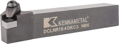 Kennametal - DCLN, Right Hand Cut, 5° Lead Angle, 1" Shank Height x 1" Shank Width, Negative Rake Indexable Turning Toolholder - 6" OAL, CN..43. Insert Compatibility, Series Kenclamp - A1 Tooling