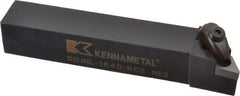 Kennametal - DDJN, Left Hand Cut, 3° Lead Angle, 1" Shank Height x 1" Shank Width, Negative Rake Indexable Turning Toolholder - 6" OAL, DN..43. Insert Compatibility, Series Kenclamp - A1 Tooling