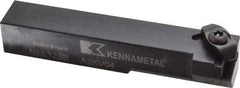 Kennametal - External Thread, Left Hand Cut, 19.05mm Shank Width x 19.05mm Shank Height Indexable Threading Toolholder - 114.3mm OAL, N.3R Insert Compatibility, NE Toolholder, Series Top Notch - A1 Tooling