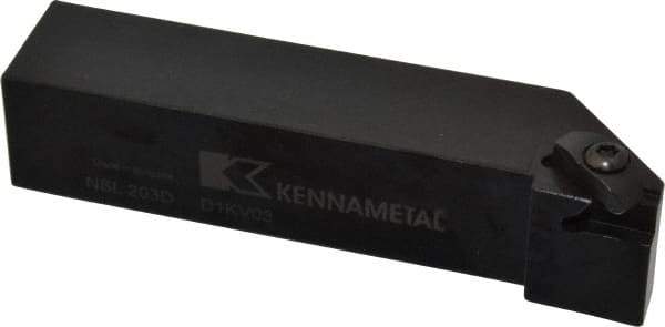 Kennametal - External Thread, Left Hand Cut, 31.75mm Shank Width x 31.75mm Shank Height Indexable Threading Toolholder - 152.4mm OAL, N.3L Insert Compatibility, NS Toolholder, Series Top Notch - A1 Tooling