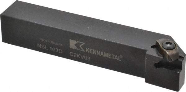 Kennametal - External Thread, Left Hand Cut, 25.4mm Shank Width x 25.4mm Shank Height Indexable Threading Toolholder - 152.4mm OAL, N.3L Insert Compatibility, NS Toolholder, Series Top Notch - A1 Tooling