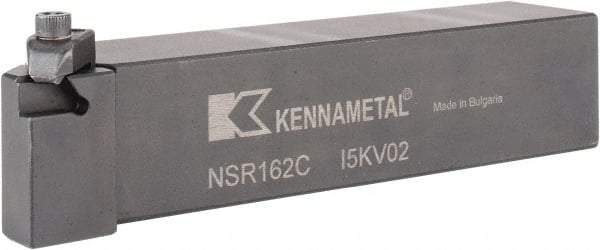 Kennametal - External Thread, Right Hand Cut, 25.4mm Shank Width x 25.4mm Shank Height Indexable Threading Toolholder - 127mm OAL, N.2R Insert Compatibility, NS Toolholder, Series Top Notch - A1 Tooling