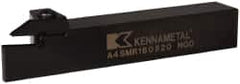 Kennametal - External Thread, 0.79" Max Depth of Cut, 5mm Min Groove Width, 152.4mm OAL, Right Hand Indexable Grooving Cutoff Toolholder - 25.4mm Shank Height x 25.4mm Shank Width, A4..05.. Insert Style, A4SM Toolholder Style, Series A4 - A1 Tooling