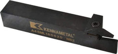 Kennametal - External Thread, 0.79" Max Depth of Cut, 5mm Min Groove Width, 152.4mm OAL, Left Hand Indexable Grooving Cutoff Toolholder - 25.4mm Shank Height x 25.4mm Shank Width, A4..05.. Insert Style, A4SM Toolholder Style, Series A4 - A1 Tooling