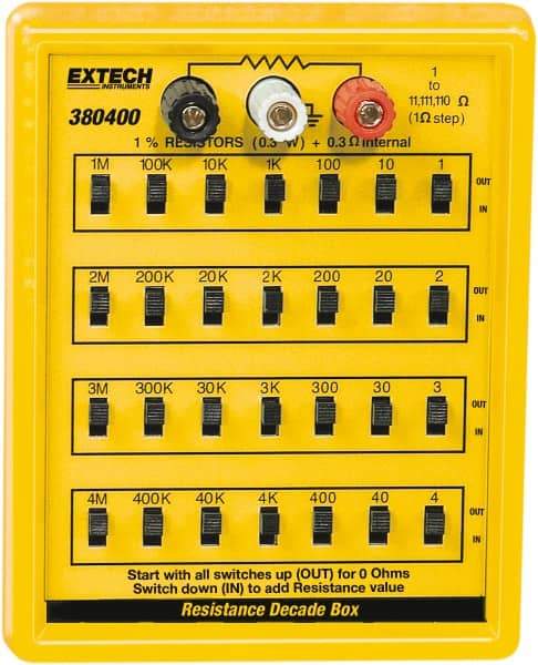 Extech - 1 to 110 k Ohm, Earth Ground Resistance Tester - No Batteries Required, 1 to 110 Resolution - A1 Tooling