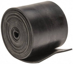 Made in USA - 1/16" Thick x 2" Wide x 60" Long, Plain Backed Neoprene Rubber Strip - Stock Length, 70 Shore A Durometer, 2,500 psi Tensile Strength, -40 to 225°F, Black - A1 Tooling