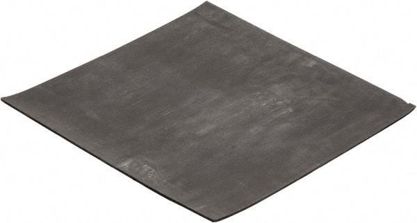 Made in USA - 12" Long, 12" Wide, 1/8" Thick, Neoprene Rubber Foam Sheet - 65 to 75 Durometer, Black, -40 to 225°F, 2,500 psi Tensile Strength, Plain Backing, Stock Length - A1 Tooling