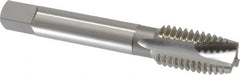 OSG - 5/8-11 UNC, 3 Flute, Bright Finish, High Speed Steel Spiral Point Tap - Plug Chamfer, Right Hand Thread, 3-13/16" OAL, 1-13/16" Thread Length, 0.48" Shank Diam, 2B Class of Fit, Series 105 - Exact Industrial Supply