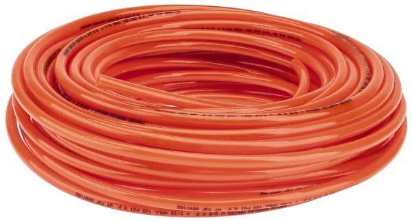 Parker - 1/4" ID x 3/8" OD, 1/16" Wall Thickness, 100' Long, Polyurethane Tube - Orange, 125 Max psi, 90 - 95 Shore A Hardness, -40 to 180°F - A1 Tooling