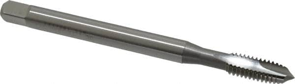 OSG - 5/16-18 UNC 2 Flute H3 Bright Finish High Speed Steel Spiral Point Extension Tap - Plug Chamfer, 4" OAL, 1-1/8" Thread Length, 3B Class of Fit - Exact Industrial Supply