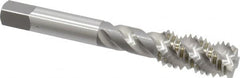 OSG - 1/2-13 UNC 3 Flute 3B Bottoming Spiral Flute Tap - High Speed Steel, Bright Finish, 3-3/8" OAL, Right Hand Flute, Right Hand Thread, H3, Series 106/107 - Exact Industrial Supply