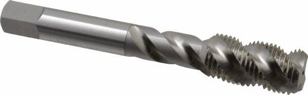 OSG - 1/2-20 UNF 3 Flute 3B Bottoming Spiral Flute Tap - High Speed Steel, Bright Finish, 3-3/8" OAL, Right Hand Flute, Right Hand Thread, H3, Series 106/107 - A1 Tooling