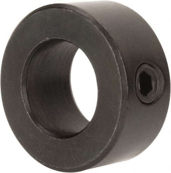 Climax Metal Products - 11/16" Bore, Steel, Set Screw Shaft Collar - 1-1/4" Outside Diam, 9/16" Wide - A1 Tooling