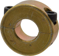 Climax Metal Products - 1/2" Bore, Steel, Two Piece Clamping Shaft Collar - 1-1/8" Outside Diam, 13/32" Wide - A1 Tooling