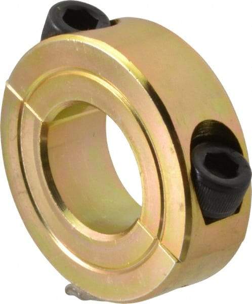 Climax Metal Products - 13/16" Bore, Steel, Two Piece Clamping Shaft Collar - 1-5/8" Outside Diam, 1/2" Wide - A1 Tooling