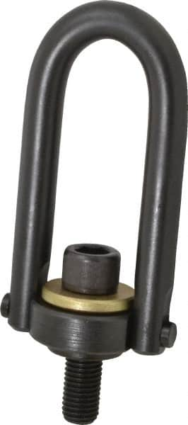 Jergens - 5,000 Lb Load Capacity Safety Engineered Center Pull Hoist Ring - 100 Ft/Lb Torque, 3/4 - 10 Thread, Alloy Steel - A1 Tooling