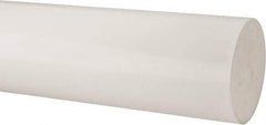 Made in USA - 2' Long, 6" Diam, Polypropylene Plastic Rod - Natural (Color) - A1 Tooling