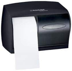 Kimberly-Clark Professional - Coreless Double Roll Plastic Toilet Tissue Dispenser - 7-5/8" Wide x 7-5/8" High x 6" Deep, Gray - A1 Tooling