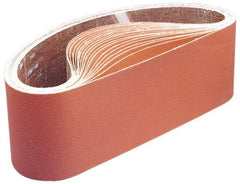 3M - 4" Wide x 91" OAL, 80 Grit, Aluminum Oxide Abrasive Belt - Aluminum Oxide, Medium, Coated, Y Weighted Cloth Backing, Series 270D - A1 Tooling