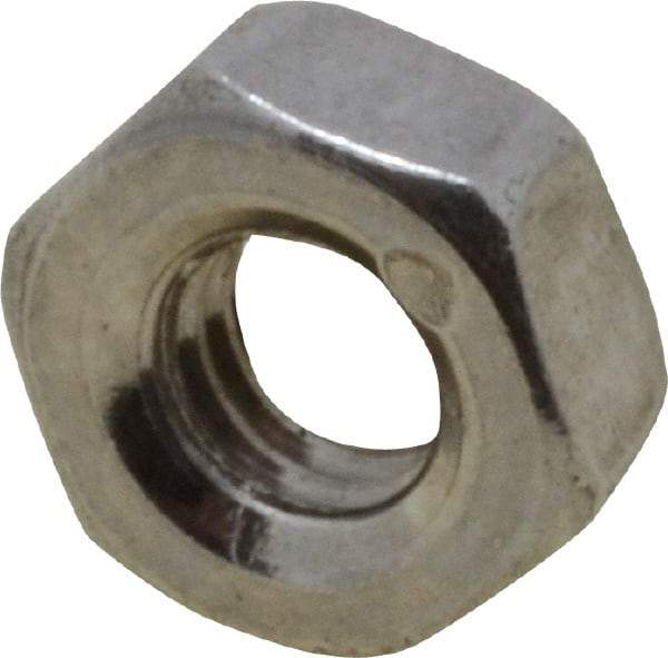 Value Collection - M3x0.50 Metric Coarse Stainless Steel Right Hand Hex Nut - 5.5mm Across Flats, 2.4mm High, Uncoated - A1 Tooling