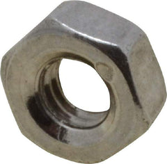 Value Collection - M3x0.50 Metric Coarse Stainless Steel Right Hand Hex Nut - 5.5mm Across Flats, 2.4mm High, Uncoated - A1 Tooling