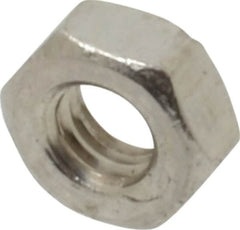 Value Collection - M3.5x0.60 Metric Coarse Stainless Steel Right Hand Hex Nut - 6mm Across Flats, 2.8mm High, Uncoated - A1 Tooling