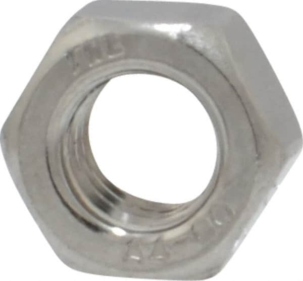 Value Collection - M5x0.80 Metric Coarse Stainless Steel Right Hand Hex Nut - 8mm Across Flats, 4mm High, Uncoated - A1 Tooling