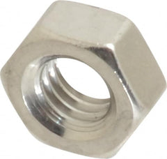 Value Collection - M6x1.00 Metric Coarse Stainless Steel Right Hand Hex Nut - 10mm Across Flats, 5mm High, Uncoated - A1 Tooling