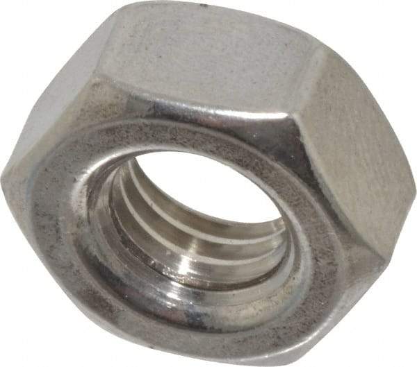 Value Collection - M10x1.50 Metric Coarse Stainless Steel Right Hand Hex Nut - 17mm Across Flats, 8mm High, Uncoated - A1 Tooling