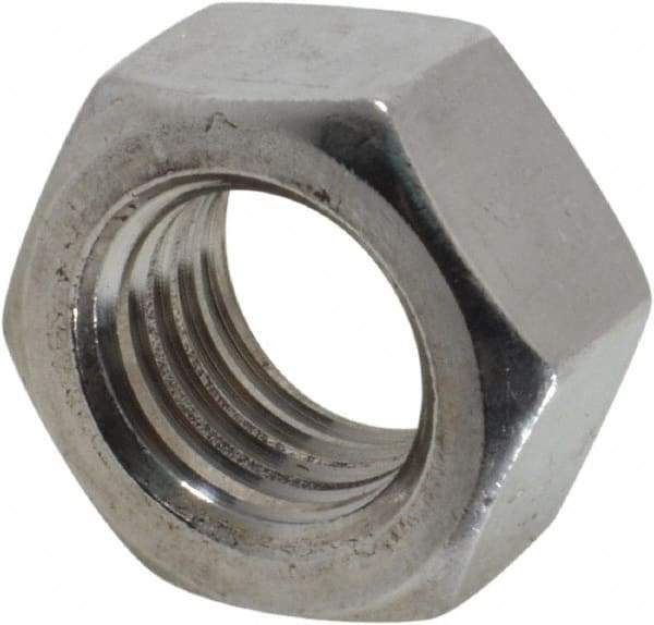 Value Collection - M16x2.00 Metric Coarse Stainless Steel Right Hand Hex Nut - 24mm Across Flats, 13mm High, Uncoated - A1 Tooling