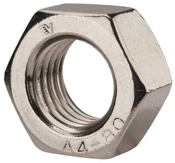 Value Collection - M24x3.00 Metric Coarse Stainless Steel Right Hand Hex Nut - 36mm Across Flats, 19mm High, Uncoated - A1 Tooling