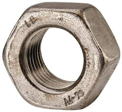 Value Collection - M27x3.00 Metric Coarse Stainless Steel Right Hand Hex Nut - 41mm Across Flats, 22mm High, Uncoated - A1 Tooling