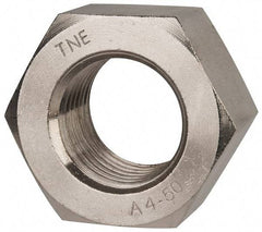 Value Collection - M45x4.50 Metric Coarse Stainless Steel Right Hand Hex Nut - 70mm Across Flats, 36mm High, Uncoated - A1 Tooling