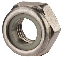 Value Collection - M10x1.50 Metric Coarse 316 & Austenitic Grade A4 Hex Lock Nut with Nylon Insert - 10mm High, Uncoated - A1 Tooling