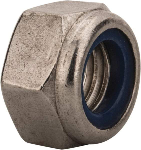 Value Collection - M12x1.75 Metric Coarse 316 & Austenitic Grade A4 Hex Lock Nut with Nylon Insert - 12mm High, Uncoated - A1 Tooling