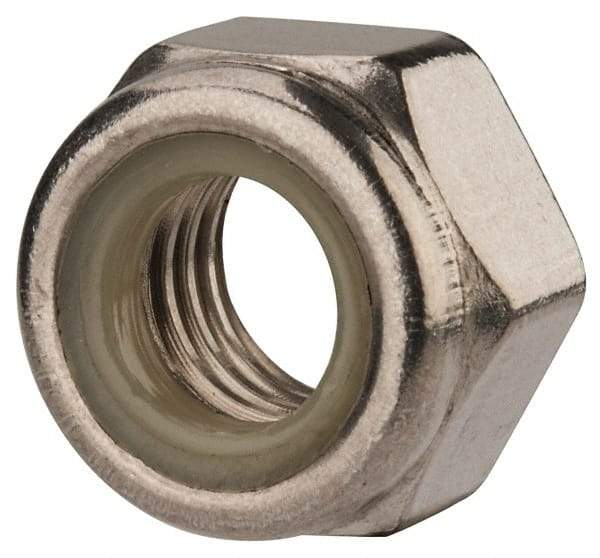 Value Collection - M14x2.00 Metric Coarse 316 & Austenitic Grade A4 Hex Lock Nut with Nylon Insert - 14mm High, Uncoated - A1 Tooling