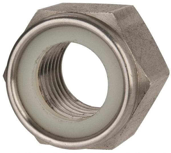 Value Collection - M27x3.00 Metric Coarse 316 & Austenitic Grade A4 Hex Lock Nut with Nylon Insert - 27mm High, Uncoated - A1 Tooling